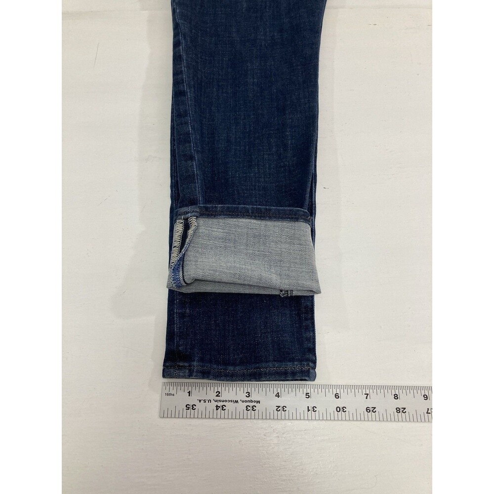 Gap True Skinny Jeans Womens 31R Blue Denim Classic Rise Stretch 5 Pocket Pants - Picture 12 of 12